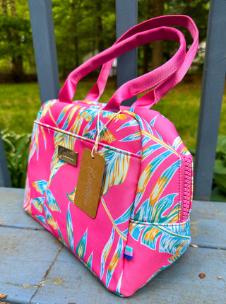 Pink Palm Lunch Box Cooler