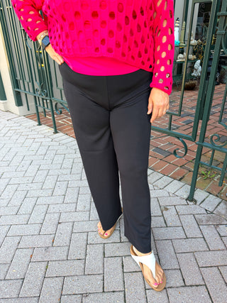 Olivia by Habitat Black Featherlux Knit Trek Pant