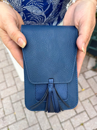 Harper Crossbody Bag Navy Shimmer