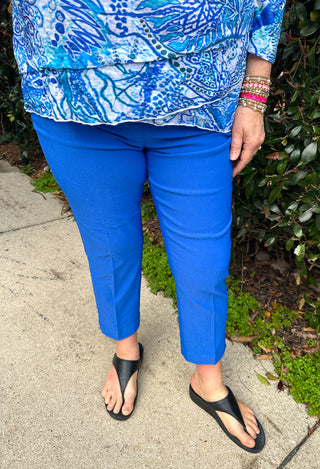 Bangladine by Lulu B Deep Sea Contemporary Capris