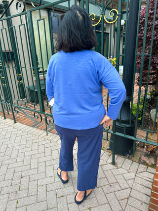 Escape by Habitat Baja Blue Island Blooms French Terry Pullover