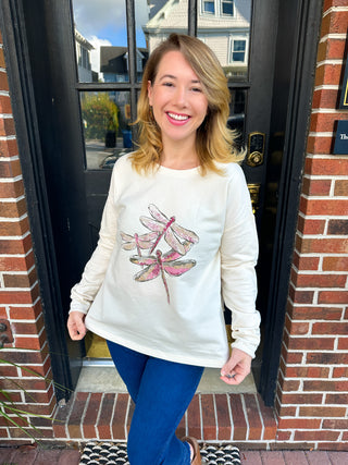 Escape by Habitat Ivory Dragonfly Fleece Pullover