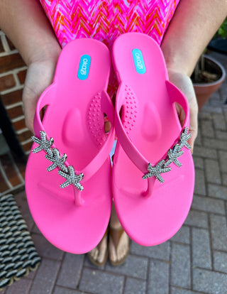 OkaB Ryann Electric Pink Starfish Sandals
