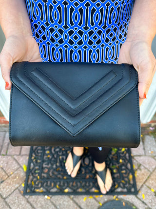 Mudpie Black Clutch