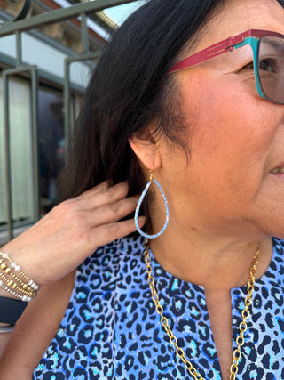 Periwinkle Beaded Earrings