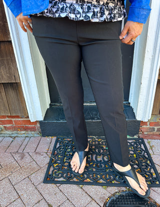 Bangladine by Lulu B Black Pull-On Ankle Pant