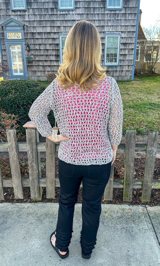 Escape by Habitat Gray Easy Knit Pullover