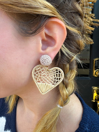 Natural Heart Earring