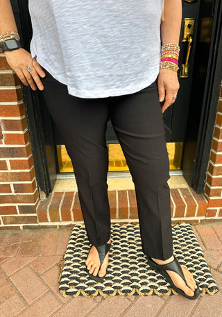 Bangladine by Lulu B Black Pull-On Ankle Pant