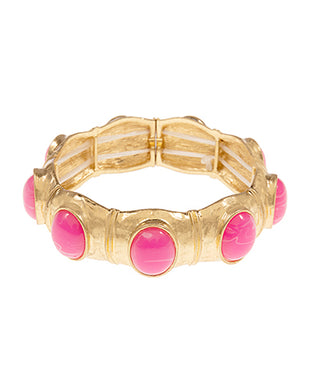 Vintage Oval Stone Station Bracelet