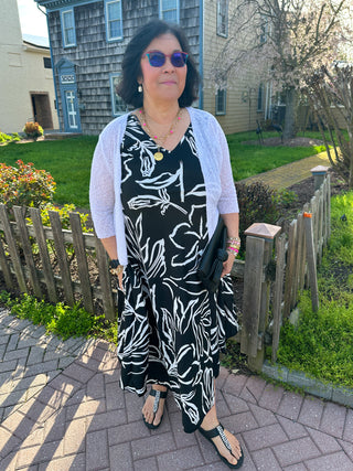 Lulu B White Lightweight Cardigan