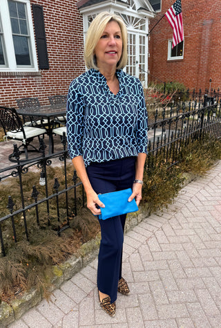 Lulu B Navy Wide Leg Leggings