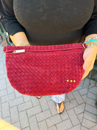 Westlyn Woven Port Suede Bag