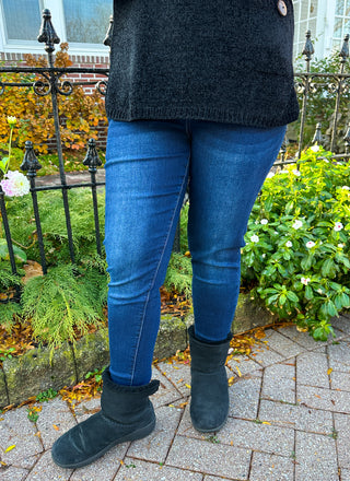 Coco + Carmen EverStretch Skinny Ankle - Indigo Dark Denim