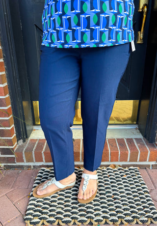 Bangladine by Lulu B Navy Contemporary Capris