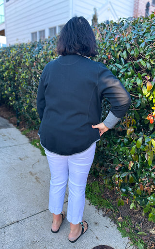 Lulu B Bangladine White Scallop Capri