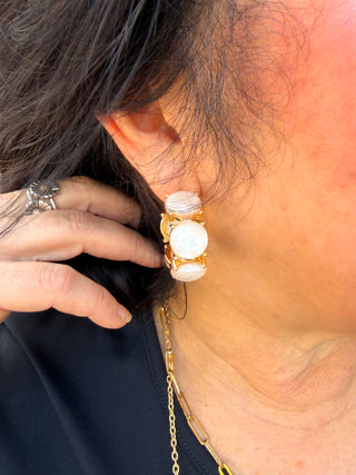 Acetate Round Hoops White