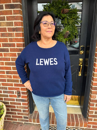 Lewes Navy Pullover Sweater