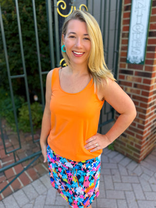 Lulu B Tangerine Basic Tank