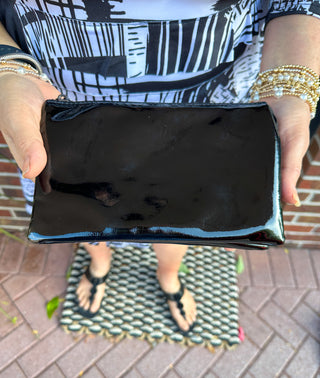 RILEY BAG BLACK PATENT