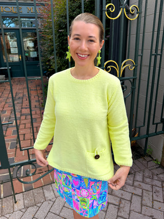 Lulu B Lime Chenille Sweater