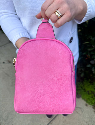 Ellen Sling Bag with Removable Guitar Strap Bubblegum
