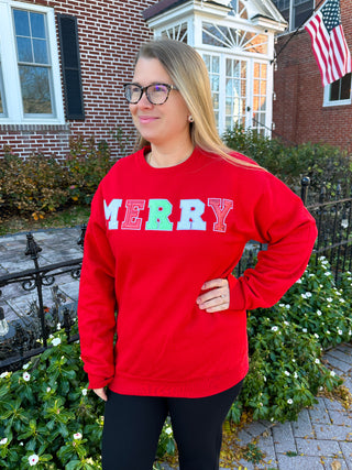 Sparkling MERRY Christmas Sequin Sweatshirt