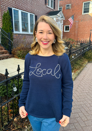 Lulu B Local Rope Knitted Scoop Neck Sweater