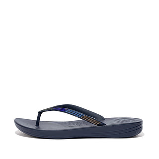 FitFlops iQushion Midnight Navy Ombré Sparkle Flip-Flops