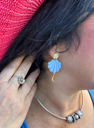 Periwinkle Shell Earrings