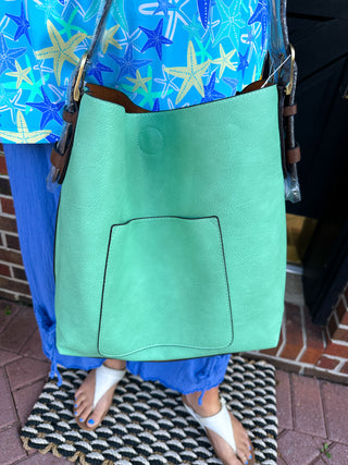 Joy Susan Classic Hobo Handbag Bermuda Green