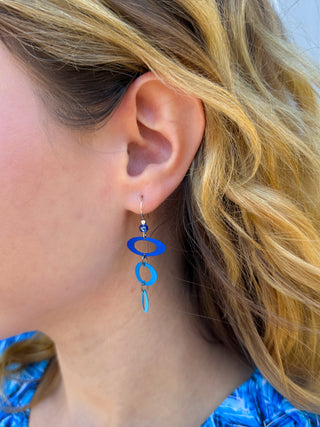 Adajio Blue Tiered Multi Earrings