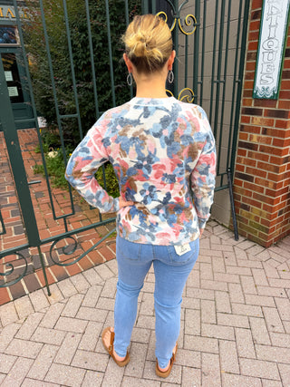 Charlie B Reversible Printed Sweater in Dream