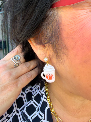 Pumpkin Spice Clay Earrings