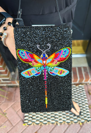 Colorful Dragonfly Club Bag