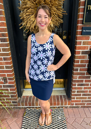 Lulu B Navy Daisy Basic Tank