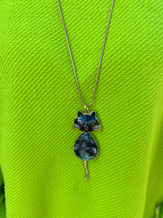 Black Cat Necklace Set