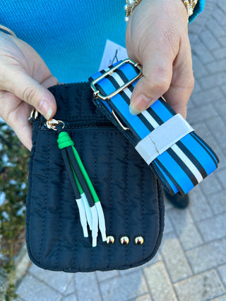 STARLETTE QUILTED CROSSBODY BAG BLACK