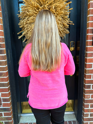 Lulu B Beach Time Turtle Sweater Pink