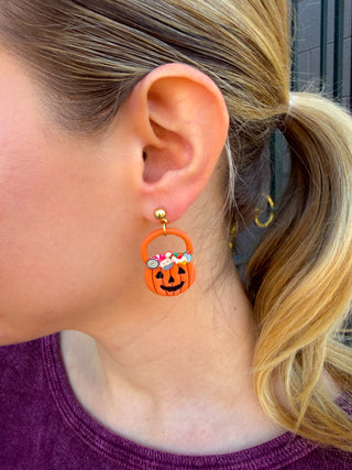 Trick or Treat Clay Earrings