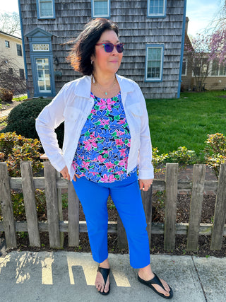 Beachtime by Lulu B Cha Cha Tank Floral Multi