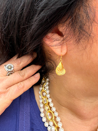 Susan Shaw Oyster Shell Earrings