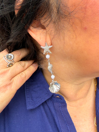 Silver Shells Earrings