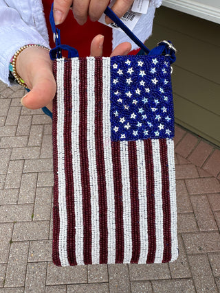 American Flag Club Bag