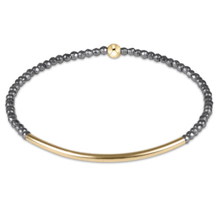 enewton bliss bar gold 2mm silver faceted hematite bracelet