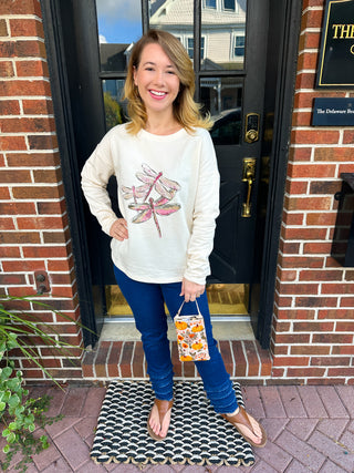 Lulu B Denim Fringe Pant Dark Wash