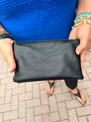 Riley Vegan Crossbody - Black