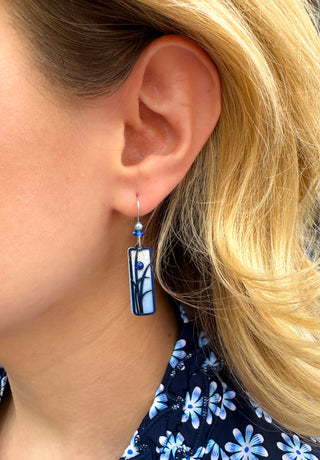 Adajio Blue Floral Earring