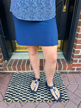 Lulu B Navy Skort