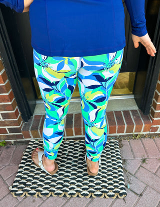 UPF Marina Print Coverstretch Capris